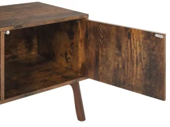 Beliani Tv-Taso Kaappi 2 Hyllya Tumma Puu Vanler Store