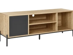 Beliani Tv-Taso Kaappi 3 Hyllya Vaalea Puu/Harmaa Moines Flash Sale