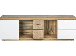 Beliani Tv-Taso Kaappi 2 Laatikkoa Vaalea Puu/Valkoinen Farada Sale