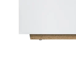 Beliani Tv-Taso Kaappi 2 Laatikkoa Vaalea Puu/Valkoinen Farada Sale