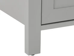 Beliani Tv-Taso Kaappi 2 Laatikkoa Vaaleanharmaa Honolulu Cheap