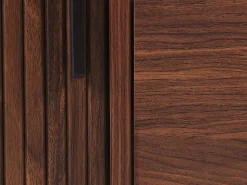 Beliani Tv-Taso Kaappi Laatikko Tumma Puu/Musta Jose Discount