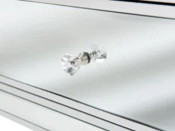 Beliani Tv-Taso Peililasi 2 Laatikkoa Hopea Nicea New