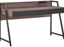 Beliani Tyohuonesetti 2 Osaa Tumma Puu/Musta Foster/Harwich Discount