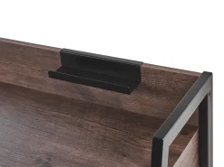 Beliani Tyohuonesetti 2 Osaa Tumma Puu/Musta Foster/Harwich Discount