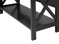 Beliani Tyohuonesetti 2 Osaa Tumma Puu/Musta Foster/Sheslay Outlet