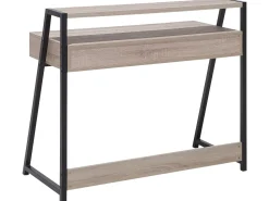 Beliani Tyohuonesetti 2 Osaa Vaalea Puu/Musta Foster/Calvin Store