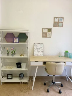 Beliani Tyopoyta 2 Laatikkoa Hylly Vaalea Puu/Valkoinen 120 X 48 Cm Clarita Best Sale