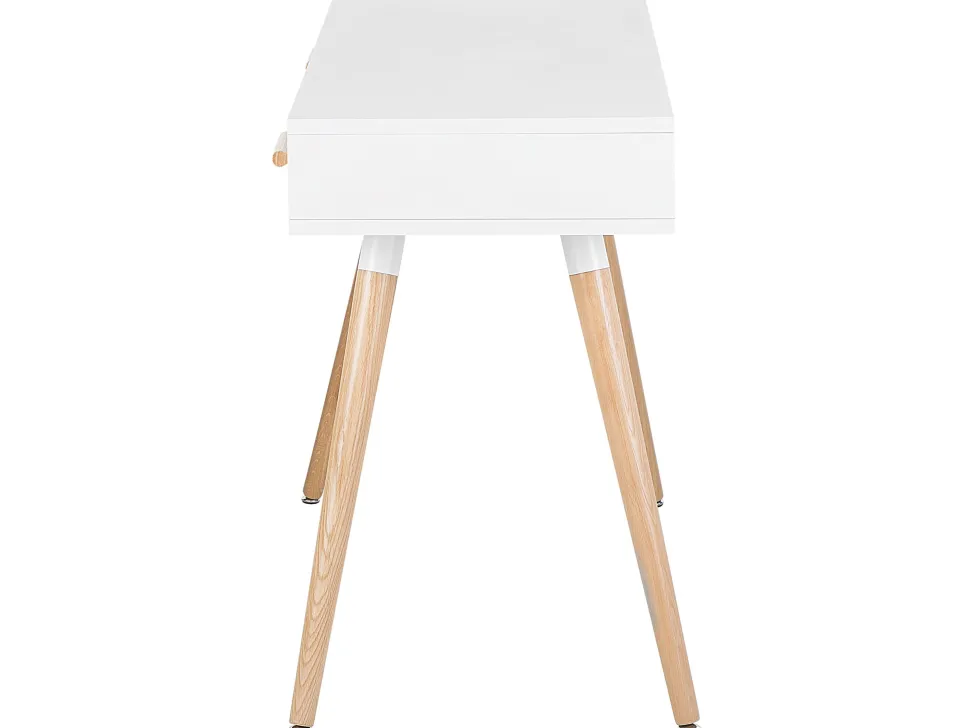 Beliani Tyopoyta 2 Laatikkoa Hylly Valkoinen/Harmaa 120 X 45 Cm Frisco Cheap