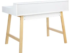 Beliani Tyopoyta 2 Laatikkoa Hylly Valkoinen/Vaalea Puu 110 Cm Barie Clearance