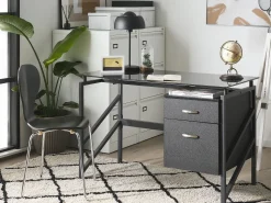 Beliani Tyopoyta 2 Laatikkoa Musta 117 X 57 Cm Moriton Sale