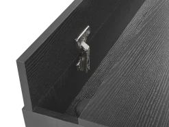 Beliani Tyopoyta 2 Laatikkoa Musta/Vaalea Puu 120 X 60 Cm Jena Outlet