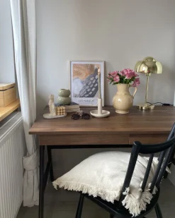 Beliani Tyopoyta 2 Laatikkoa Tumma Puu 120 X 70 Cm Sheslay Hot