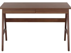 Beliani Tyopoyta 2 Laatikkoa Tumma Puu 120 X 70 Cm Sheslay Hot