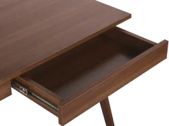 Beliani Tyopoyta 2 Laatikkoa Tumma Puu 120 X 70 Cm Sheslay Hot