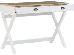 Beliani Tyopoyta 2 Laatikkoa Vaalea Puu/Valkoinen 103 X 50 Cm Ekart Flash Sale