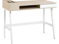 Beliani Tyopoyta Laatikko Hylly Vaalea Puu/Valkoinen 100 X 55 Cm Paramaribo Cheap