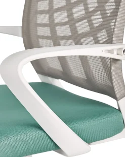 Beliani Tyotuoli Kangas Harmaa/Sininen Bonny Best