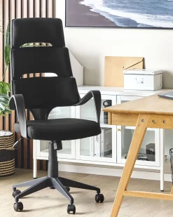 Beliani Tyotuoli Kangas Musta Grandiose Shop