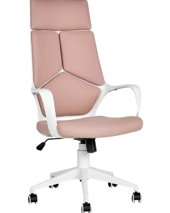 Beliani Tyotuoli Kangas Persikka/Valkoinen Delight Discount