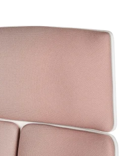 Beliani Tyotuoli Kangas Persikka/Valkoinen Delight Discount