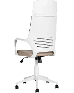 Beliani Tyotuoli Kangas Ruskeanharmaa/Valkoinen Delight Fashion