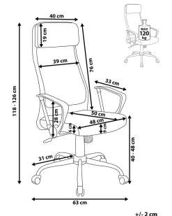 Beliani Tyotuoli Kangas Tummansininen Pioneer Cheap
