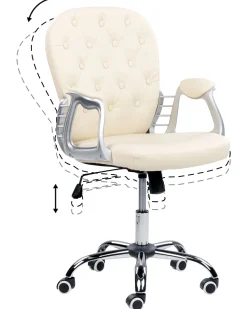 Beliani Tyotuoli Keinonahka Beige Princess Flash Sale