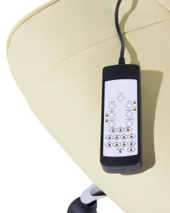 Beliani Tyotuoli Keinonahka Hierova Vaalea Beige Comfort Ii New