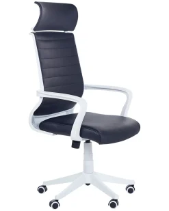 Beliani Tyotuoli Keinonahka Musta Leader Shop