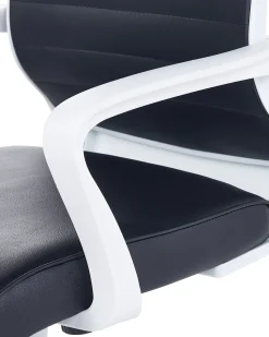 Beliani Tyotuoli Keinonahka Musta Leader Shop