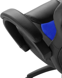 Beliani Tyotuoli Keinonahka Musta/Laivastonsininen Fighter Shop