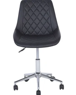 Beliani Tyotuoli Keinonahka Musta Maribel Cheap