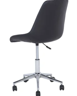 Beliani Tyotuoli Keinonahka Musta Maribel Cheap