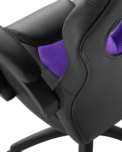 Beliani Tyotuoli Keinonahka Musta/Violetti Fighter Clearance