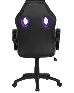 Beliani Tyotuoli Keinonahka Musta/Violetti Fighter Clearance