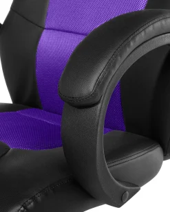 Beliani Tyotuoli Keinonahka Musta/Violetti Fighter Clearance