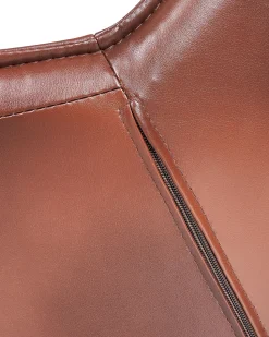 Beliani Tyotuoli Keinonahka Tummanruskea Newdale Online