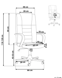 Beliani Tyotuoli Nahka Hierova Musta Diamond Sale
