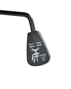 Beliani Tyotuoli Nahka Hierova Musta Diamond Sale