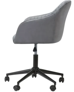 Beliani Tyotuoli Sametti Harmaa Venice Hot