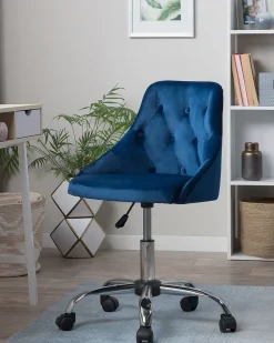 Beliani Tyotuoli Sametti Laivastonsininen Parrish Outlet