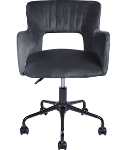 Beliani Tyotuoli Sametti Musta Sanilac Outlet