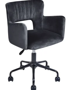 Beliani Tyotuoli Sametti Musta Sanilac Outlet