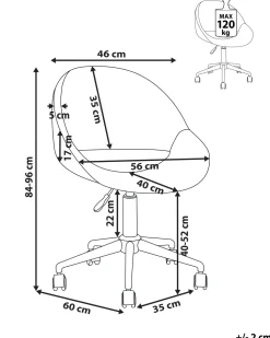Beliani Tyotuoli Sametti Musta Selma Flash Sale