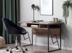 Beliani Tyotuoli Sametti Musta Selma Flash Sale