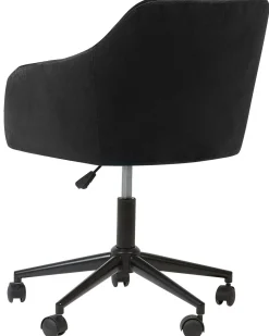 Beliani Tyotuoli Sametti Musta Venice Store