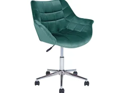 Beliani Tyotuoli Sametti Sinivihrea Labelle Cheap