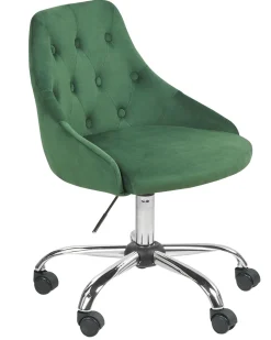 Beliani Tyotuoli Sametti Smaragdinvihrea Parrish Cheap