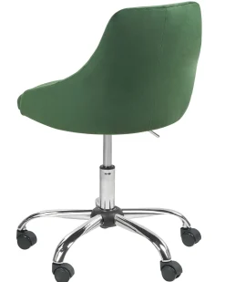 Beliani Tyotuoli Sametti Smaragdinvihrea Parrish Cheap